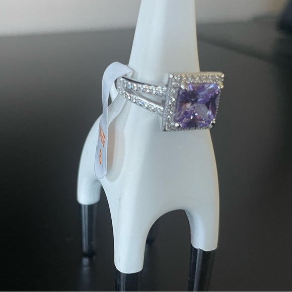 BP Lavender CZ Sterling Ring (RBP 2141) - Picture 7 of 12